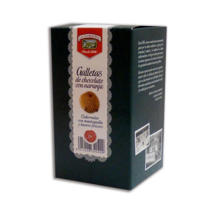 galletas de naranja con chocolate