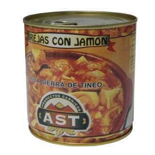 Oreja con jamón