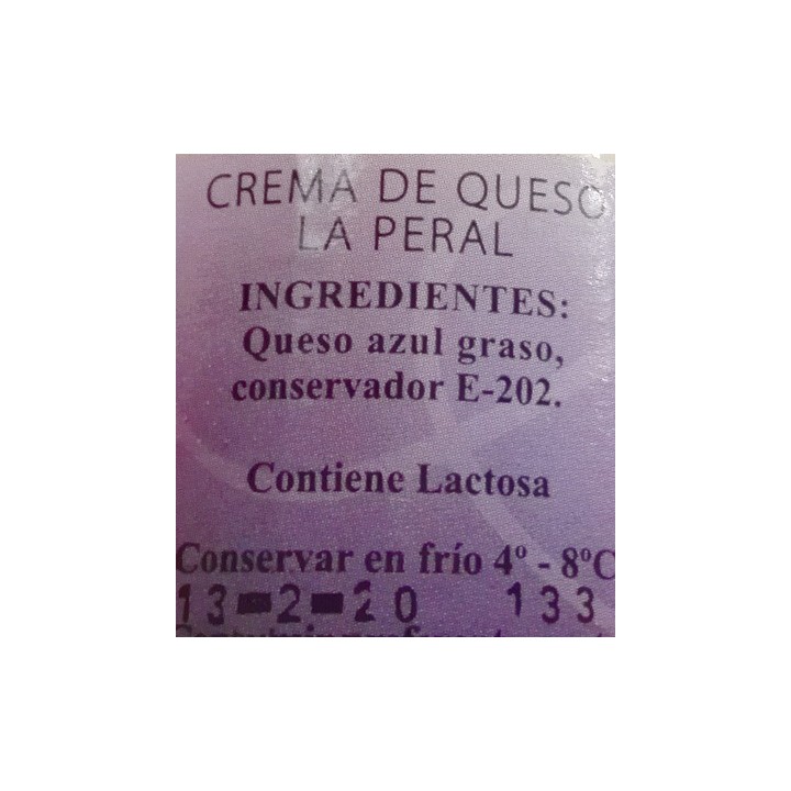 Crema de queso La Peral