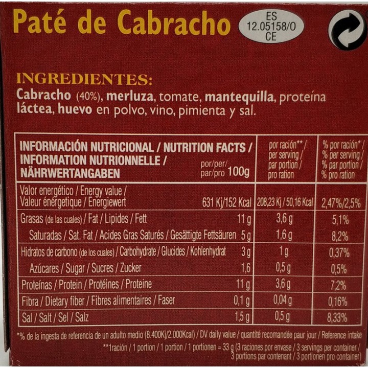 Paté de cabracho