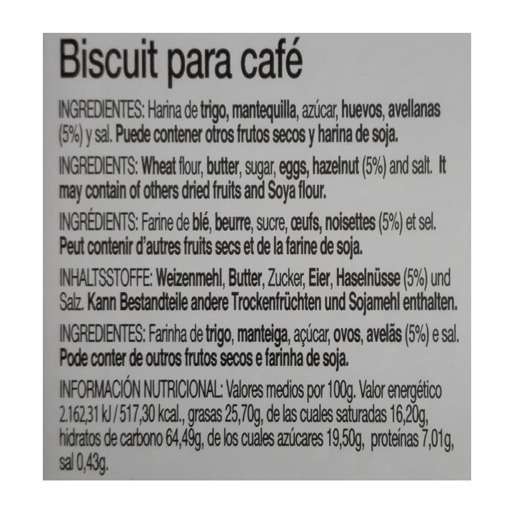 Biscuit para café