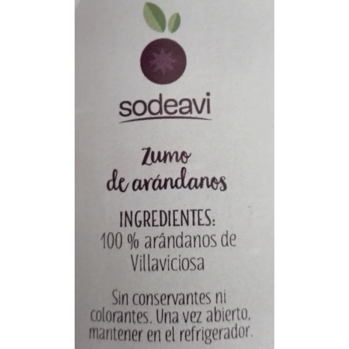 zumo arandanos
