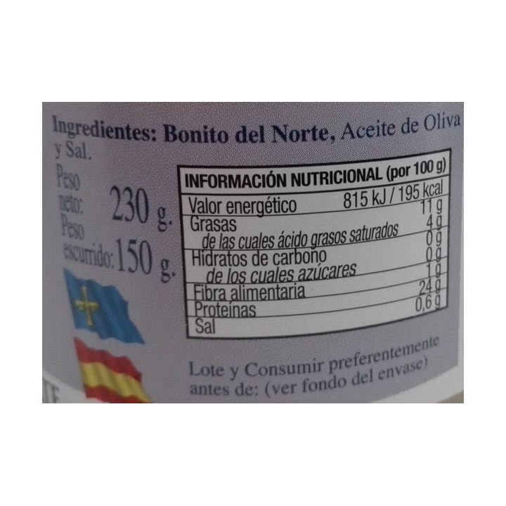 Bonito del Norte en aceite de oliva "El viejo pescador"