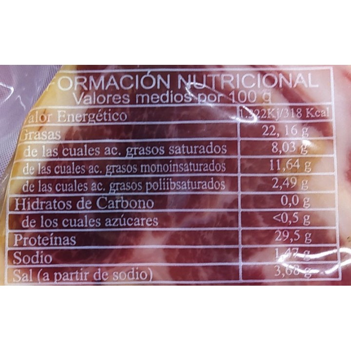 Lacon AST al vacio 600gr aprox