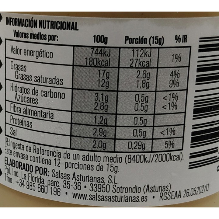 Salsas Asturianas QUESO CABRALES 190 gr