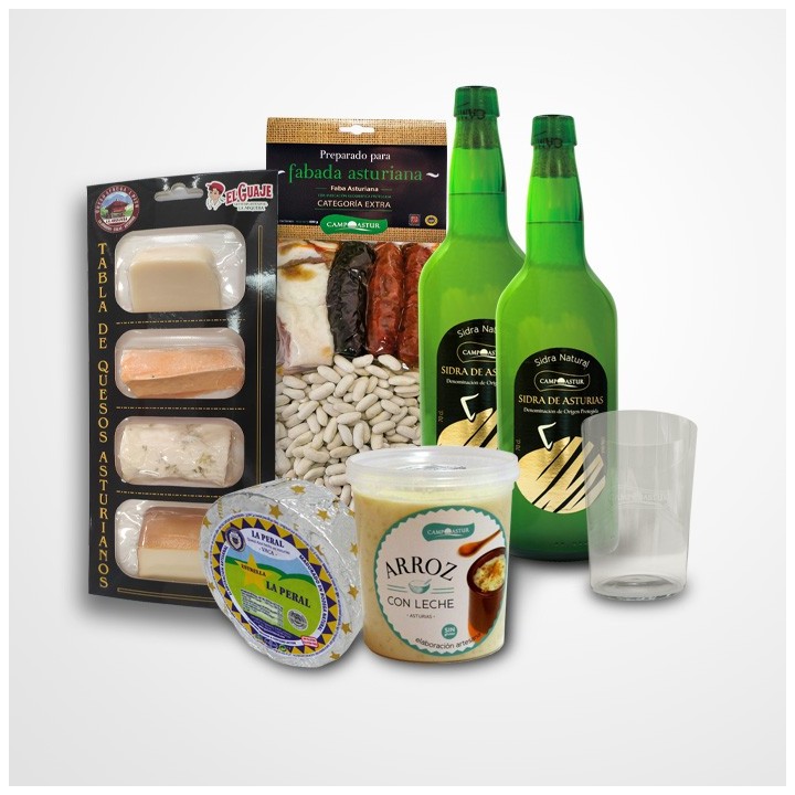 Lote para menú típico asturiano, 4 raciones
