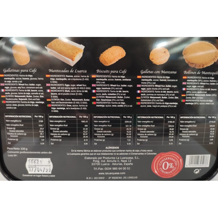 Pastas en lata LA LUARQUESA