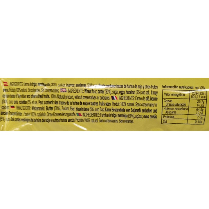 Galletas avellana 175 gr LA LUARQUESA