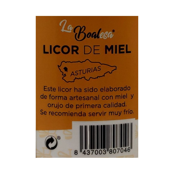 licor de miel La BOALESA