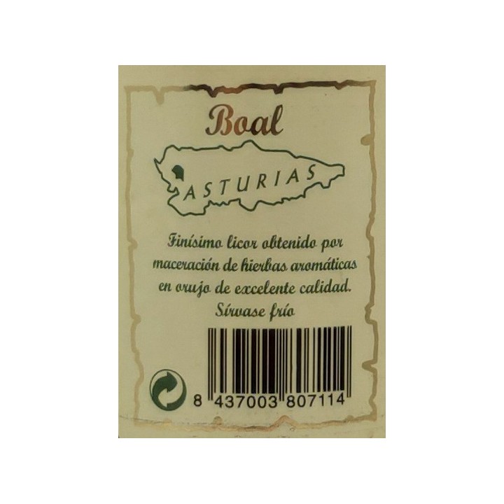 licor de hierbas La BOALESA