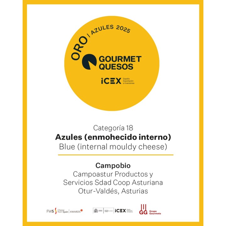 Queso azul ecológico Campobio